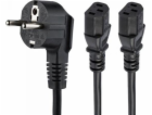 StarTech Napájecí kabel StarTech 2M SCHUKO CEE7 TO 2X C13...