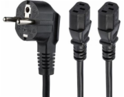 StarTech Napájecí kabel StarTech 2M SCHUKO CEE7 TO 2X C13 CORD/.