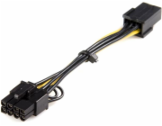 StarTech.com PCI Express 6 pin to 8 pin Power Adapter Cable - Adaptér napájení - 6 pin PCIe power (F) do 8 pin PCIe power (M) - 15.5 cm - žlutá - pro P/N: ATX2POWER430, ATX2POWER530