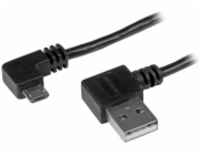StarTech.com 1m 3 ft Micro-USB Cable with Right-Angled Connectors - M/M - USB A to Micro B Cable - 3ft Right Angle Micro USB Cable (USB2AUB2RA1M) - Kabel USB - Micro USB typ B (M) do USB (M) - USB 2.0