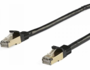 StarTech.com 5m CAT6A Ethernet Cable, 10 Gigabit Shielded Snagless RJ45 100W PoE Patch Cord, CAT 6A 10GbE STP Network Cable w/Strain Relief, Black, Fluke Tested/UL Certified Wiring/TIA - Category 6A -