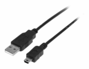 StarTech USB-A - miniUSB USB kabel 2 m černý (USB2HABM2M)