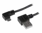 StarTech 1m 3 ft Micro-USB Cable with Right-Angled Connectors - M/M - USB A to Micro B Cable - 3ft Right Angle Micro USB Cable (USB2AUB2RA1M) - Kabel USB - Micro USB typ B (M) do USB (M) - USB 2.0 - 1