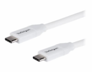 StarTech USB-C - USB-C kabel USB 2 m bílý (USB2C5C2MW)