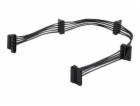 StarTech SATA 15-pin - SATA 15-pin x4, 0,4 m, černá (PYO4...
