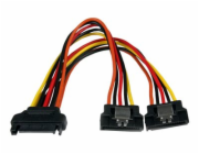 StarTech SATA 15-pin - SATA 15-pin x2, 0,15 m, vícebarevný (PYO2LSATA)