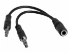 Startech 3.5mm 4 Position to 2x 3 Position 3.5mm Headset ...
