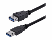 StarTech USB-A - USB-A kabel USB 1 m černý (USB3SEXT1MBK)