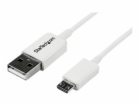 StarTech USB-A - microUSB USB kabel 1 m Bílý (USBPAUB1MW)
