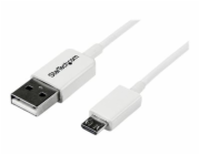 StarTech USB-A - microUSB USB kabel 1 m Bílý (USBPAUB1MW)