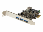 StarTech PCIe 2.0 x1 řadič – 4x USB 3.0 (PEXUSB3S42)