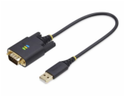 StarTech 1P1FFC-USB-SERIAL paralelní kabel černý 0,3m USB Type-A DB-9