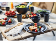 Talíř, 26 cm, plast, černý