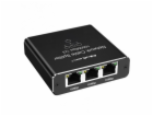 Qoltec Rozbočovač Ethernet mini SWITCH 1x3 RJ45 | 1000 Mb...