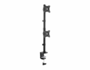 Startech Vertical Desk Mount Dual Monitor Arm - For Monitors 13" to 27" - Adjustable - Desk Clamp / Grommet-Hole Mount - Dual VESA Monitors - Black (ARMDUALV) - Montážní sada - pro 2 monitory - vysoce