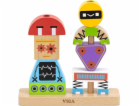 Dřevěné kostky Viga Robot