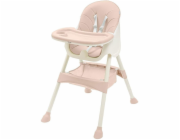 Jídelní židlička Baby Mix Nora dusty pink