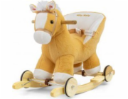 Houpací koník s melodií a kolečky Milly Mally Polly světle hnědý