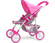 Dětský sportovní kočárek pro panenky Milly Mally Natalie Prestige Pink