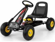 Dětská šlapací motokára Go-kart Milly Mally Thor černá