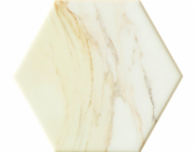 Keramický obklad Flare White Hex, 11 x 12,5 cm