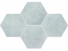 Kamenná hmota dlaždice Stark White Hexagon, 28,3 x 40,8 cm
