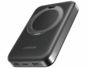 Joyroom JR-PBM12 22,5W magnetická bezdrátová powerbanka s držákem (černá)