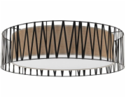 TK Lighting Stropní svítidlo Harmony 4556 4x15W E27 černá/juta