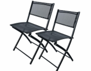 Divero O13A SKLÁDACÍ ZAHRADNÍ ŽIDLE SADA 2 KS