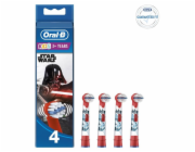 ORAL-B KIDS EB10-4 STAR WARS Replacement toothbrush tips 4 pc(s) Red