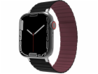 Jcpal Řemínek JCPal FlexForm pro Apple Watch černý/červen...