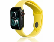 Beline silikonový řemínek pro chytré hodinky pro Apple Watch 42/44/45/49 mm žlutý/žlutý