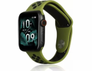 Beline Sport silikonový řemínek pro chytré hodinky pro Apple Watch 42/44/45/49 mm zeleno-černý zelený/černý