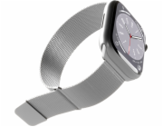 Magnetický pásek Puro Puro Milanese – řemínek z nerezové oceli pro Apple Watch 38/40/41 mm (stříbrný)