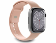 Puro Řemínek PURO ICON pro Apple Watch 4/5/6/7/SE/8 40/41 mm (S/M a M/L) (prašně růžový)