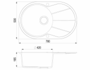 Automatická pračka Akvasanita Clarus SR 101-110AW, 78 x 50 x 19,5 cm