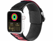 Dux Ducis Řemínek Dux Ducis (venkovní verze) Řemínek Apple Watch Ultra, SE, 8, 7, 6, 5, 4, 3, 2, 1 (49, 45, 44, 42 mm) Nylonový náramek Black and Red