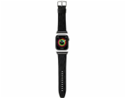 Karl Lagerfeld Karl Lagerfeld Řemínek KLAWMSAKLHPK Apple Watch 38/40/41 mm černý řemínek Saffiano Monogram