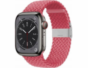Crong  Wave Band – pletený řemínek pro Apple Watch 38/40/41 mm (růžový)