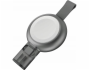 Kompaktní nabíječka Energea ENERGEA WatchPod 3 indukce pro Apple Watch 5W USB-C Fast Charging šedá/červená