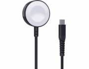 Choetech Bezdrátová nabíječka T319 MFI 5W pro Apple Watch + kabel USB-C - černá