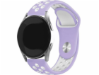 Beline  Watch pásek 20mm Sport Silikonová fialovo-bílá fi...