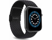 Puro PURO Loop Band Apple Watch 42/44 mm pletený řemínek (černý)
