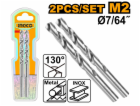 Ingco DBT11300302 Vrták do kovu, sada 2ks, 3mm