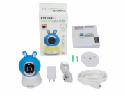 EVOLVEO Baby Monitor LUX- Chytrá 360° videochůvička s nočním viděním, detekcí pláče a pohybu, modrá