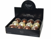 DECORIS Skleněná vánoční hračka 061100, 8 cm, 4 barvy