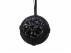 DECORIS Plastová vánoční hračka 740030, černá, 8 cm