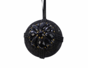DECORIS Plastová vánoční hračka 740030, černá, 8 cm
