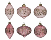 DECORIS Skleněná vánoční hračka 068541, iv.barva, tvar