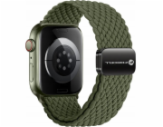 ForCell Magnetický nylonový řemínek FORCELL F-DESIGN FA02 pro APPLE Watch 38 / 40 / 41 mm tmavě olivový